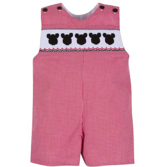 NEW LULU BEBE mickey mouse shortall romper in red - Picture 1 of 1